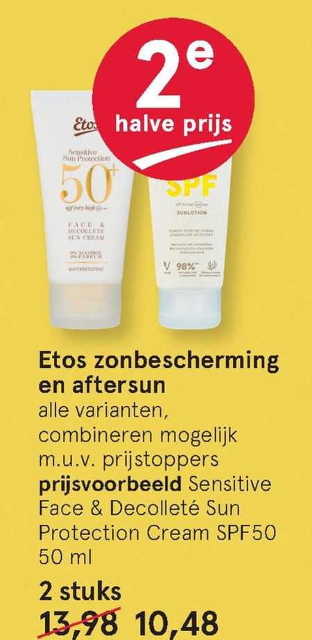 Etos Huismerk   zonnebrandolie, aftersun folder aanbieding bij  Etos - details