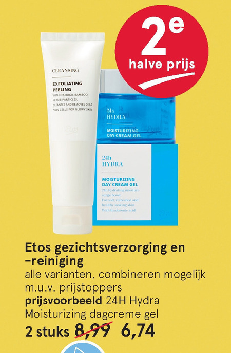 Etos Huismerk   gezichtsverzorging, dagcreme folder aanbieding bij  Etos - details