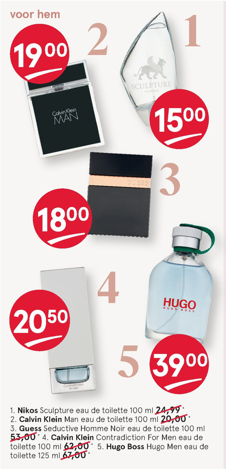 Nikos   eau de toilette folder aanbieding bij  Etos - details