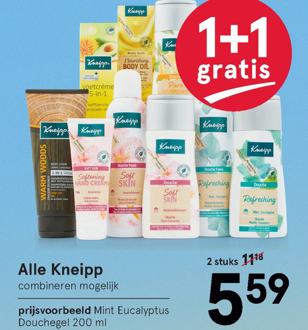 Kneipp   douchegel folder aanbieding bij  Etos - details