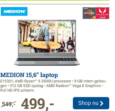 Medion   notebook folder aanbieding bij  BCC - details