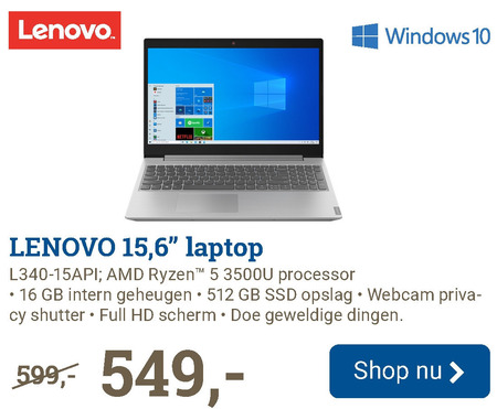 Lenovo   notebook folder aanbieding bij  BCC - details