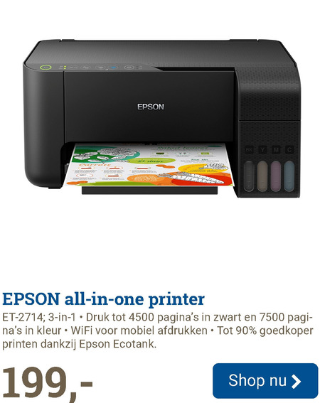 Epson   all-in-one printer folder aanbieding bij  BCC - details