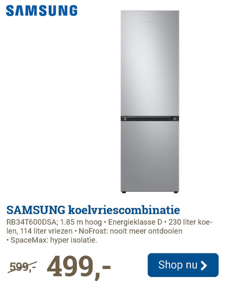 Samsung   koelvriescombinatie folder aanbieding bij  BCC - details