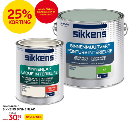 Sikkens   lak, muurverf folder aanbieding bij  Praxis - details