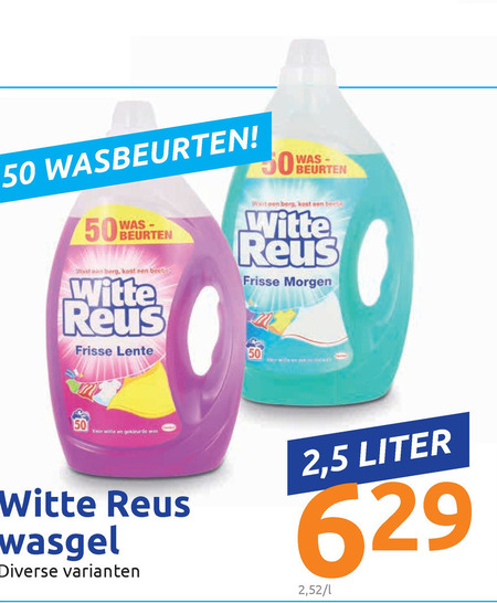 Witte Reus   wasmiddel folder aanbieding bij  Action - details