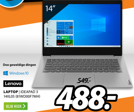 Lenovo   notebook folder aanbieding bij  Expert - details