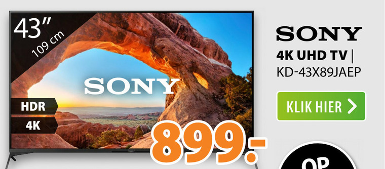 Sony   4k ultrahd televisies folder aanbieding bij  Expert - details