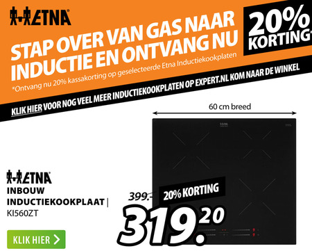 Etna   inductiekookplaat folder aanbieding bij  Expert - details