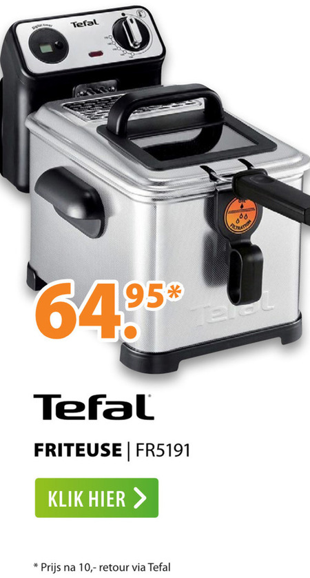 Tefal   friteuse folder aanbieding bij  Expert - details