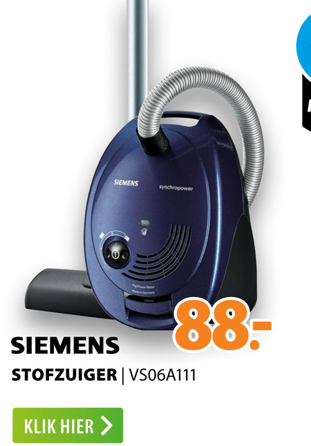 Siemens   stofzuiger folder aanbieding bij  Expert - details