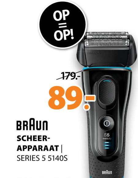 Braun   elektrisch scheerapparaat folder aanbieding bij  Expert - details