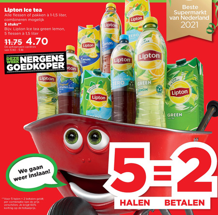 Lipton   ice tea folder aanbieding bij  Plus - details