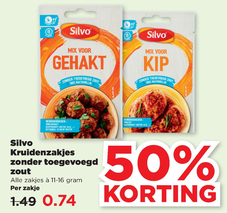 Silvo   kruiden folder aanbieding bij  Plus - details