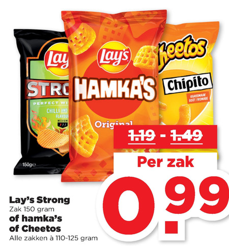 Cheetos   zoutje, chips folder aanbieding bij  Plus - details