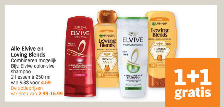 Elvive   conditioner, shampoo folder aanbieding bij  Albert Heijn - details