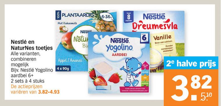 Nestle   babyvoeding folder aanbieding bij  Albert Heijn - details