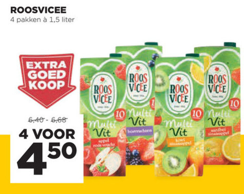 Roosvicee   fruitdrank folder aanbieding bij  Jumbo - details