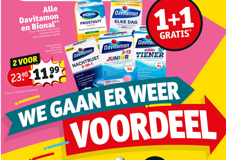 Davitamon   voedingssupplement, vitamine folder aanbieding bij  Kruidvat - details