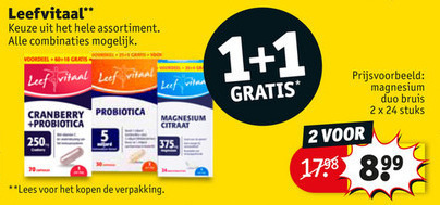 Leef Vitaal   voedingssupplement folder aanbieding bij  Kruidvat - details