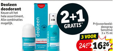 Deoleen   deodorant folder aanbieding bij  Kruidvat - details