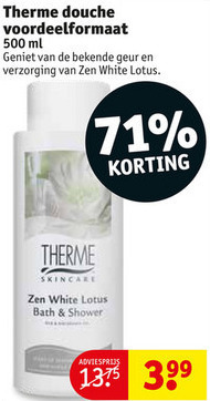 Therme   douchegel folder aanbieding bij  Kruidvat - details