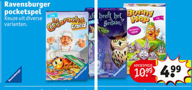 Ravensburger   kinderspelletje folder aanbieding bij  Kruidvat - details