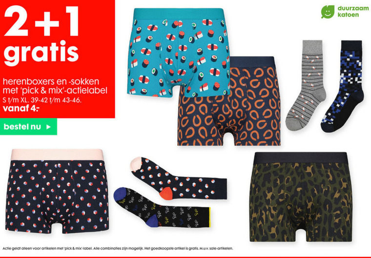 Hema huismerk   heren boxershort folder aanbieding bij  Hema - details