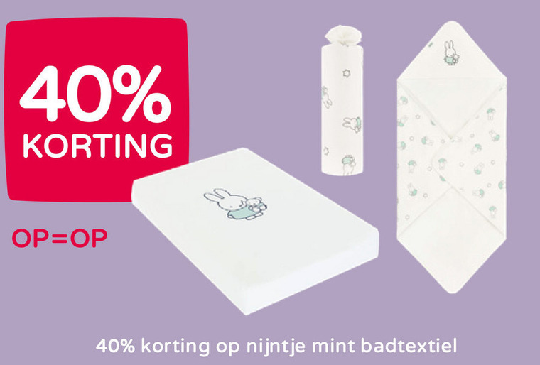 Nijntje   baby badcape folder aanbieding bij  Prenatal - details