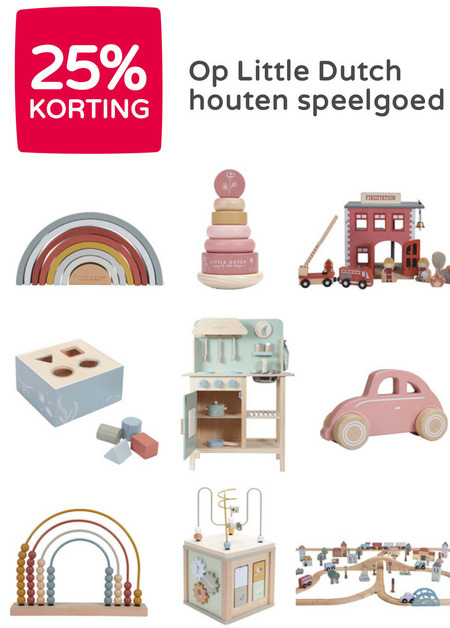 Little Dutch   houten speelgoed folder aanbieding bij  Prenatal - details