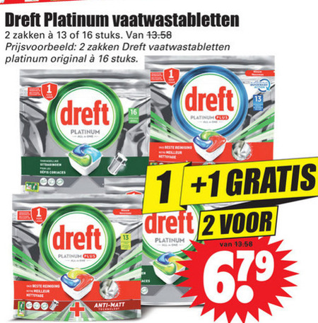 Dreft   vaatwasmiddel folder aanbieding bij  Dirk - details