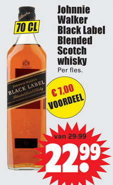 Johnnie Walker   whisky folder aanbieding bij  Dirk - details