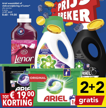 Lenor   wasmiddel folder aanbieding bij  Deen - details