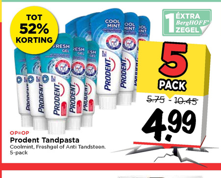 Prodent   tandpasta folder aanbieding bij  Vomar - details