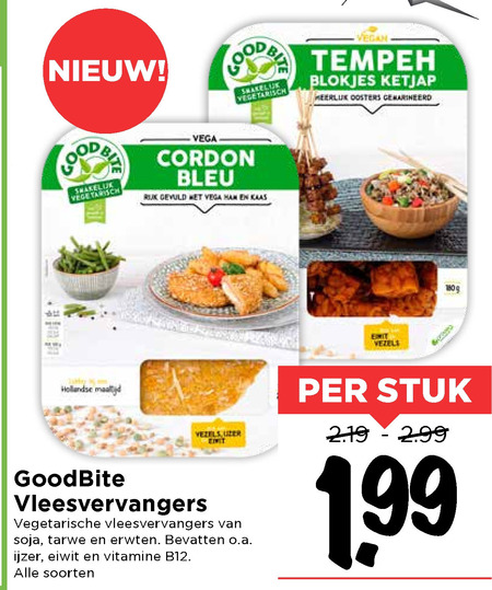 Goodbite   vegetarisch folder aanbieding bij  Vomar - details