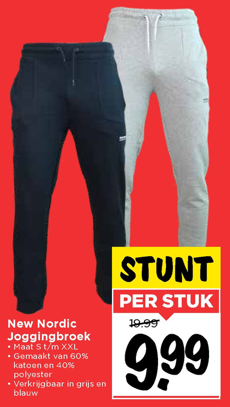 New Nordic   dames joggingbroek, heren joggingbroek folder aanbieding bij  Vomar - details