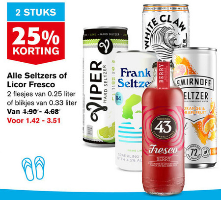 Alle merken   hard seltzer folder aanbieding bij  Hoogvliet - details