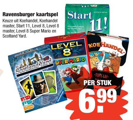 Ravensburger   kaartspelletje folder aanbieding bij  Aldi - details