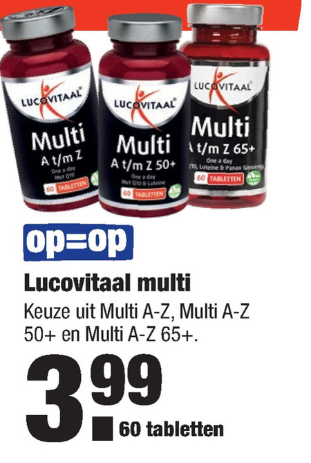 Lucovitaal   multivitaminen folder aanbieding bij  Aldi - details