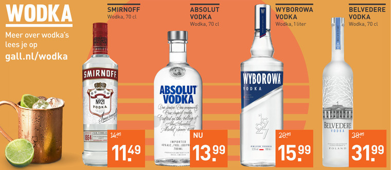 Absolut   wodka folder aanbieding bij  Gall & Gall - details