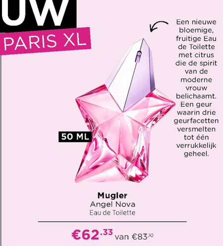 Thierry Mugler   eau de toilette folder aanbieding bij  Ici Paris XL - details