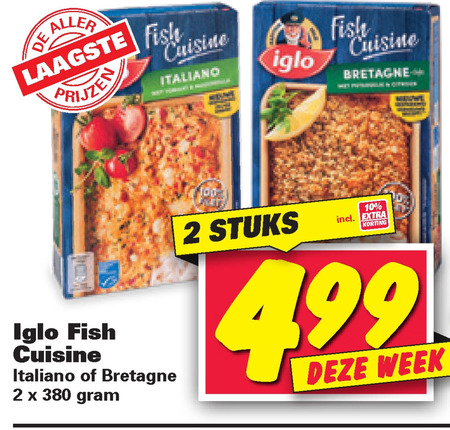 Iglo   visovenschotel folder aanbieding bij  Nettorama - details