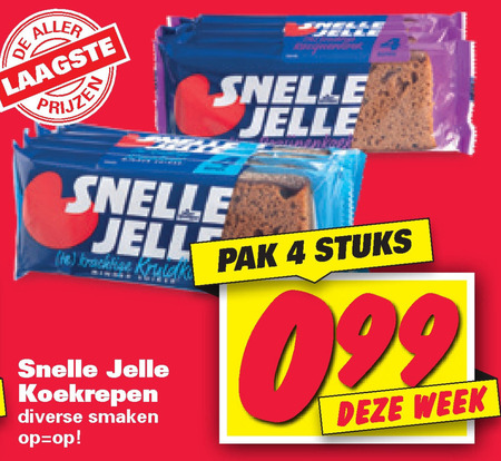 Snelle Jelle   ontbijtkoekreep folder aanbieding bij  Nettorama - details