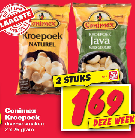 Conimex   kroepoek folder aanbieding bij  Nettorama - details