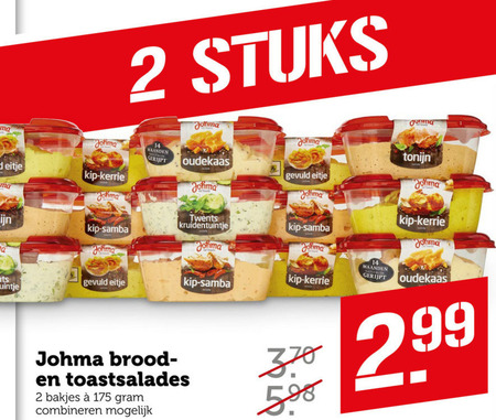 Johma   salade folder aanbieding bij  Coop - details