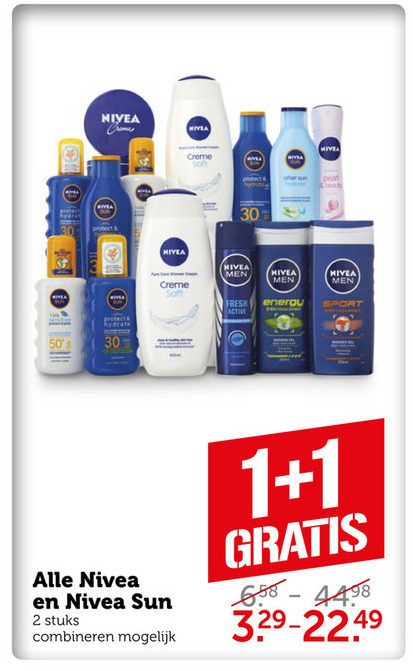 Nivea   zonnebrandolie, shampoo folder aanbieding bij  Coop - details