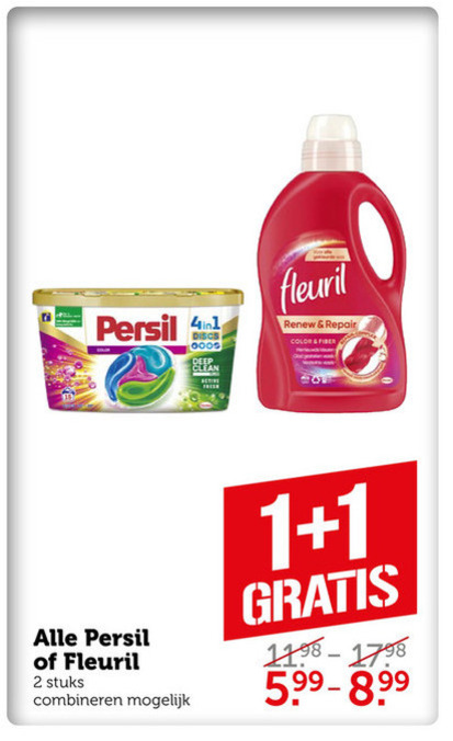 Fleuril   wasmiddel folder aanbieding bij  Coop - details