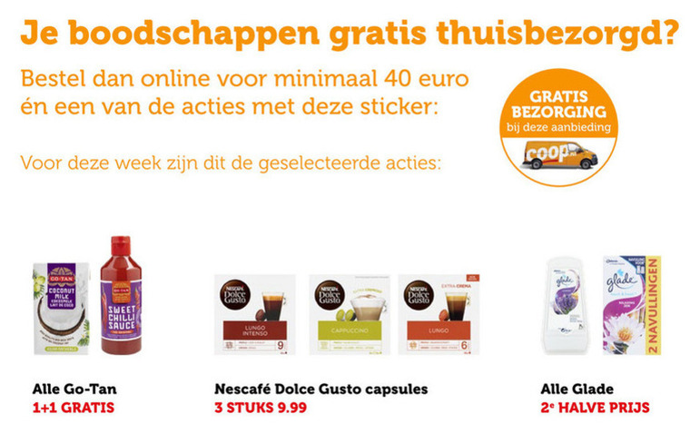 Nescafe   dolce gusto capsules folder aanbieding bij  Coop - details