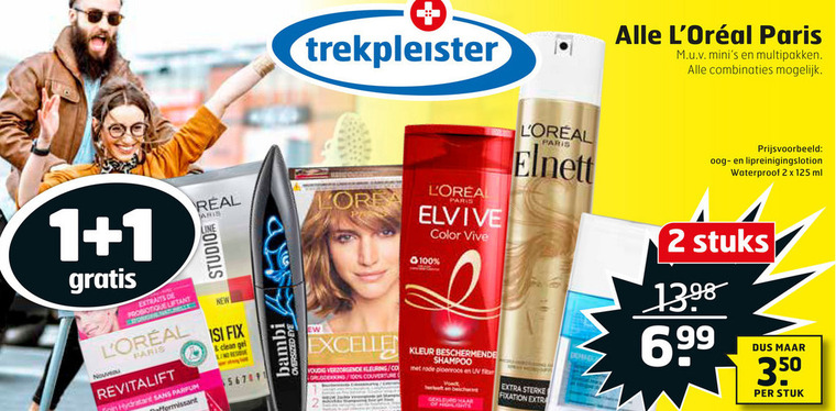 Elvive   haargel, haarkleuring folder aanbieding bij  Trekpleister - details