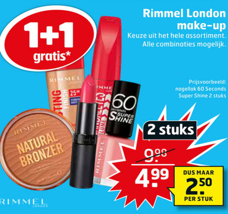 Rimmel   shampoo, oogschaduw folder aanbieding bij  Trekpleister - details